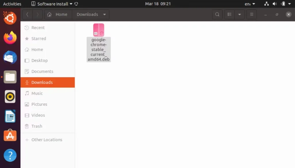 Google Chrome deb package